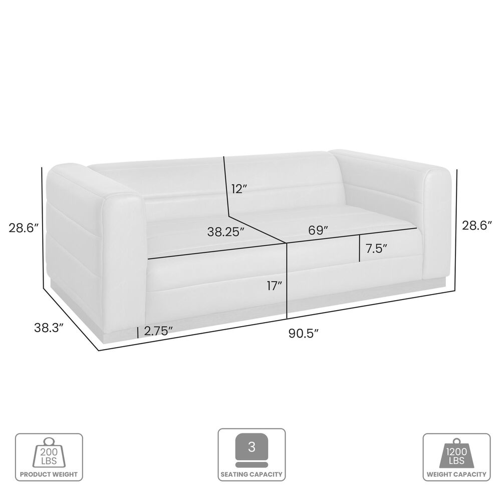 Blue River Brea Stationary 3-Seater Sofa in Logan Brown, , large