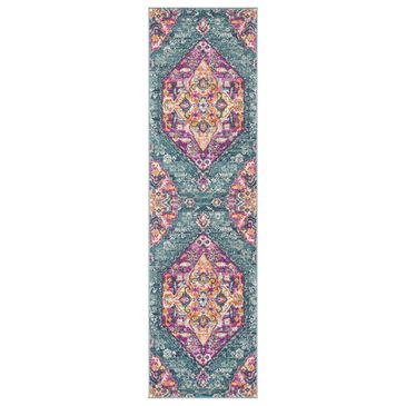 Safavieh Madison MAD119C 2"3" x 12" Blue and Fuchsia Runner, , large