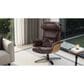 Jennifer Taylor Home Jovan Manual Recliner Lounge Chair in Cacao Espresso Brown, , large