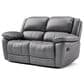Furniture of America Glarus Manual Recliner Sofa and Loveseat Set in Dark Gray, , large