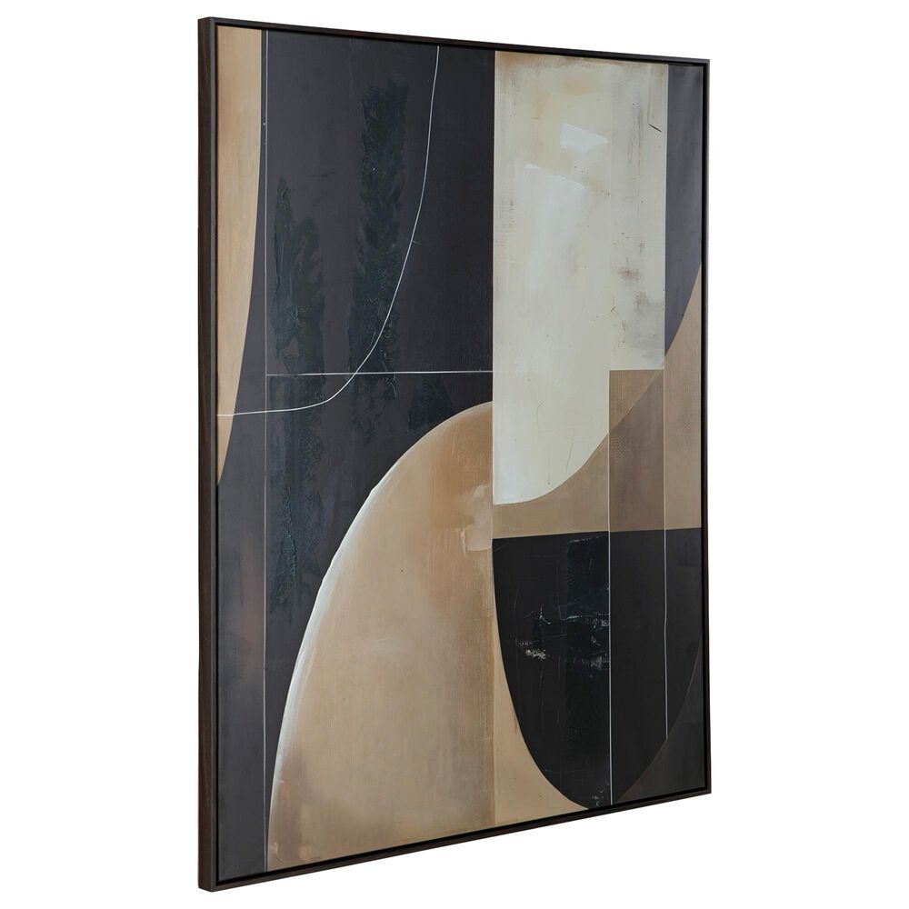 Ashley Ewanford 40" x 50" Wall Art in Black, Brown and Tan, , large