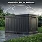 Hearth and Haven 230-Gallon Outdoor Plastic Deck Box in Black, , large