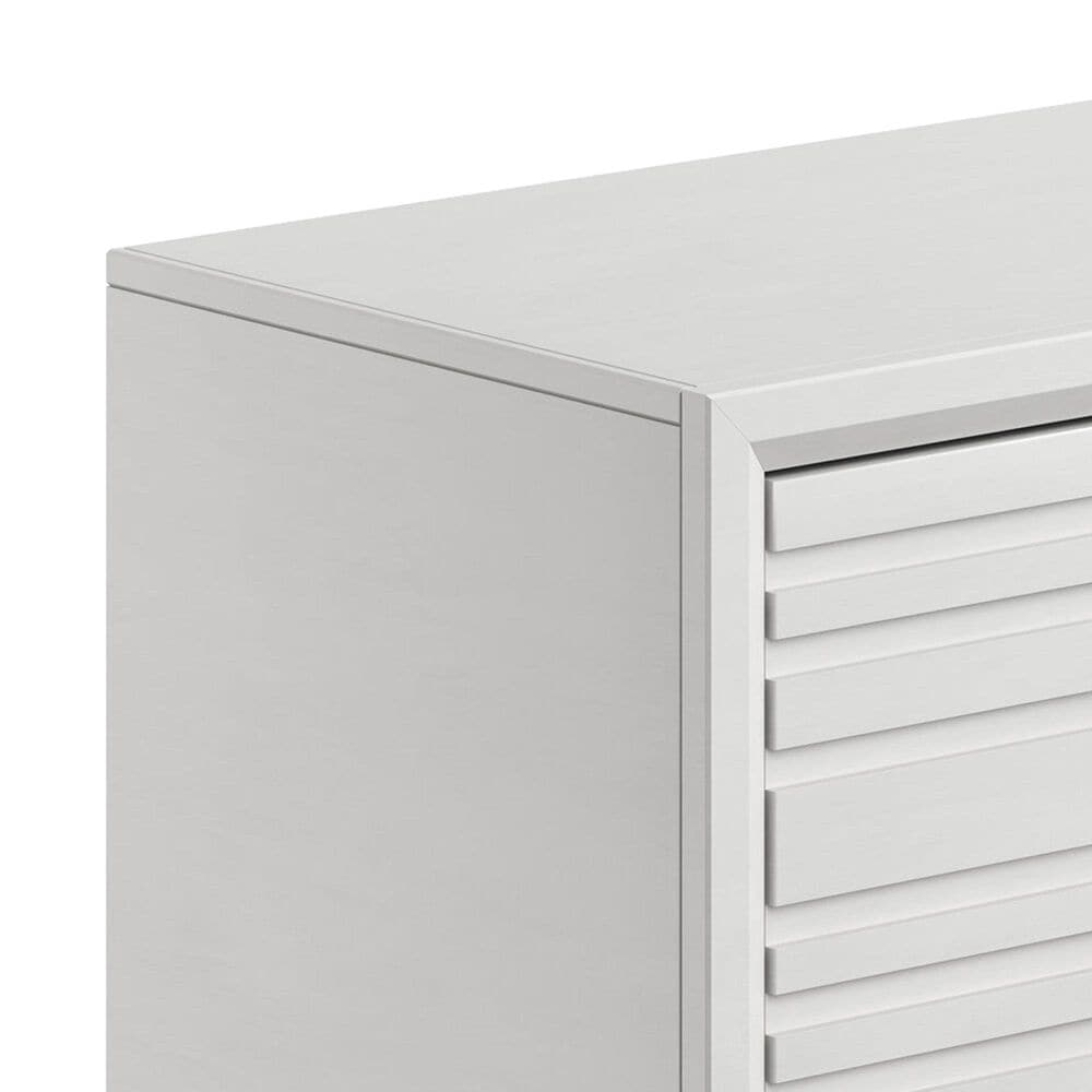 Endress International Malibu 95" Fireplace TV Stand in White, , large