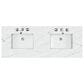James Martin Vanities Athens 60" Double Bathroom Vanity in Glossy White with 3 cm Ethereal Noctis Quartz Top and Rectangular Sinks, , large