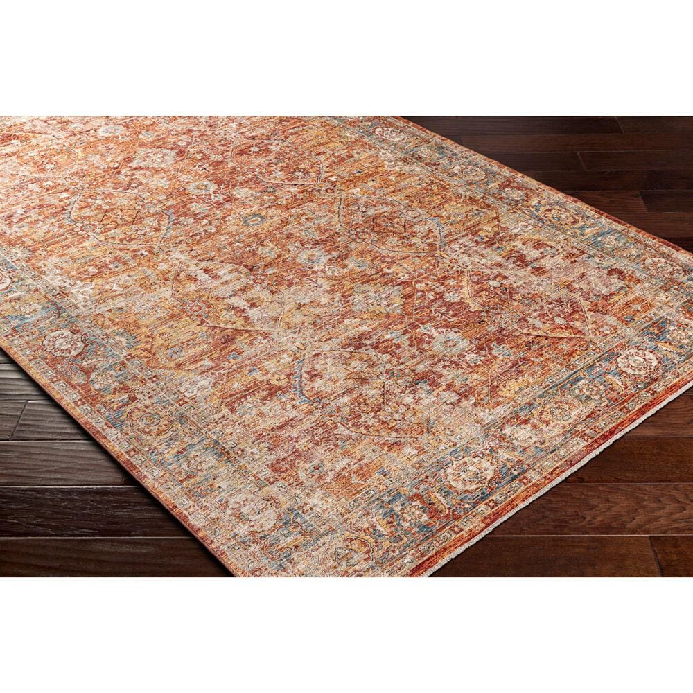 Surya Aspendos 10&#39; x 13&#39;11&quot; Burgandy, Rust, Dusty Pink, Denim, Taupe, Gray, Wheat, Black and Cream Area Rug, , large