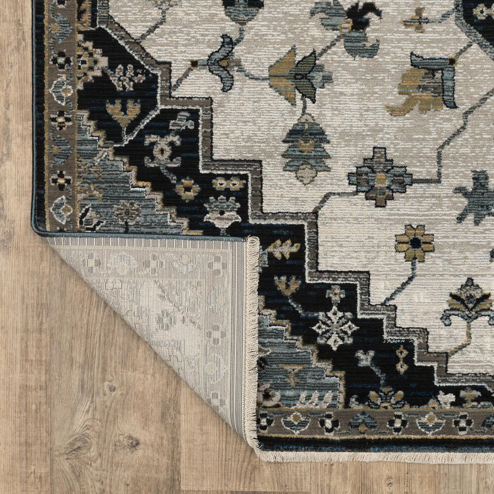 Oriental Weavers Keira Blue and Grey 7&#39;10&quot; x 10&#39;10&quot; Area Rug, , large
