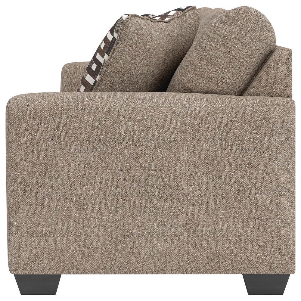 Ashley Triston-Peaks Stationary Sofa in Suede, , large