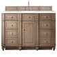 James Martin Vanities Bristol 60" Single Bathroom Vanity in Whitewashed Walnut with 3 cm Eternal Marfil Quartz Top and Rectangular Sink, , large