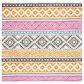 Safavieh Micro-Loop 5" Square Ivory and Rust Area Rug, , large