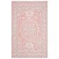 Safavieh Micro-Loop Oriental 5" x 8" Pink and Ivory Area Rug, , large