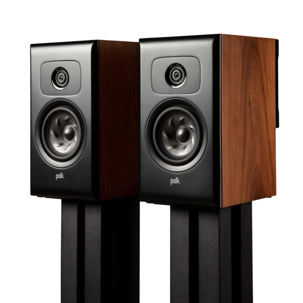Polk Polk Small Bookshelf Speaker &#40;Pair&#41; in Brown Walnut, , large