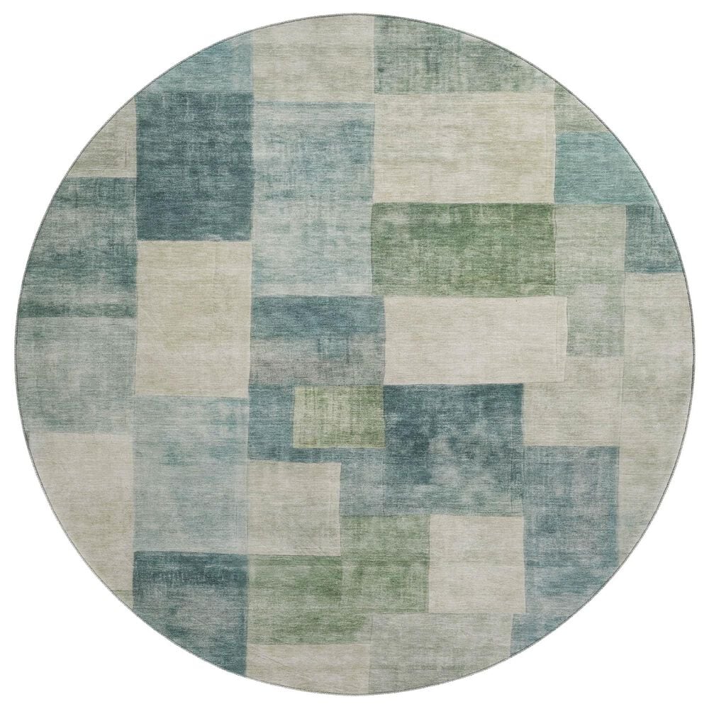 Dalyn Rug Company Pacifica PA12 8" Round Seafoam Area Rug, , large