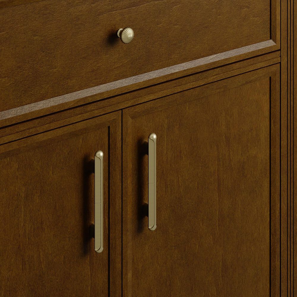 James Martin Bellshire 72" Double Bathroom Vanity in Honey Oak with 3 cm Ethereal Noctis Silestone Top and Rectangular Sinks, , large