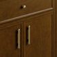 James Martin Bellshire 72" Double Bathroom Vanity in Honey Oak with 3 cm Ethereal Noctis Silestone Top and Rectangular Sinks, , large