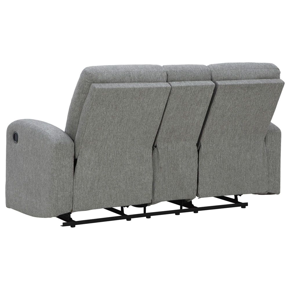 Ashley Gauntlet Manual Reclining Loveseat in Sterling, , large