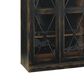 Hooker Furniture Sanctuary Two Door Thin Display Cabinet in Ebony, , large