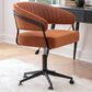 Linon Home Decor Prestwick Office Chair in Caramel, , large