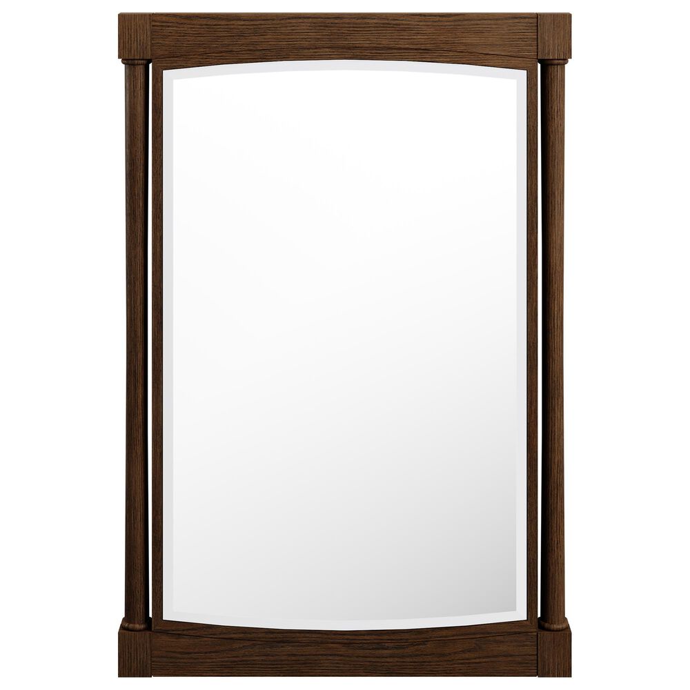 James Martin Kinnsden 26" Rectangular Mirror in Sable Oak, , large