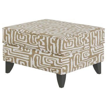 Fusion Furniture Durango Pewter Ottoman in Zeitgeist Squash, , large