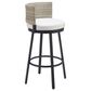 Zuo Modern Midnight Wave Patio Barstool in White, , large