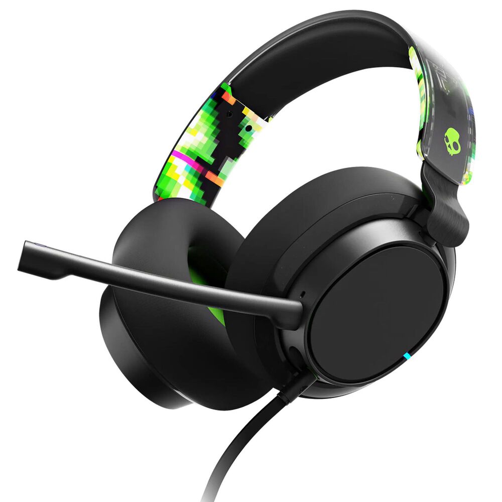 Skullcandy SLYR Pro Multi-Platform Wired Gaming Headset in Black DigiHype and Green, , large