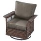 Sunwell Garden 5-Piece Patio Conversation Set with Swivel Chairs in Gray, , large