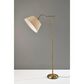 Adesso Rodeo Floor Lamp in Antique Brass, , large