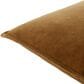 Surya Cotton Velvet 22" Square Throw Pillow in Brown, , large