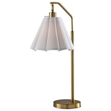 Adesso Lyra Table Lamp in Antique Brass, , large