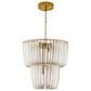 Golden Lighting Shahi 2 Tier 9-Light Chandelier in Titanium Gold, , large