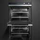 Fisher and Paykel 30 Inch Built-in Double Wall Oven in Brushed Stainless Steel with Black Glass, , large