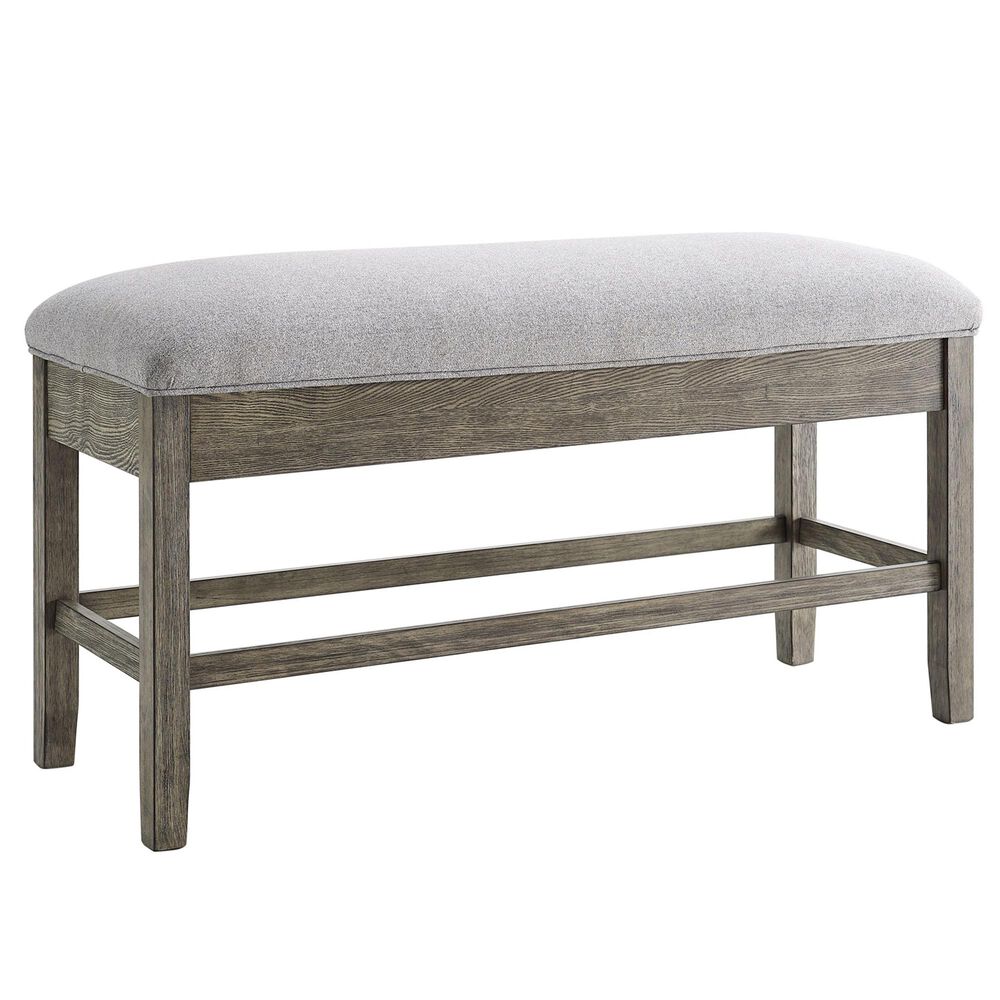 Crystal City Grayson 6Piece Counter Height Dining Set in Driftwood