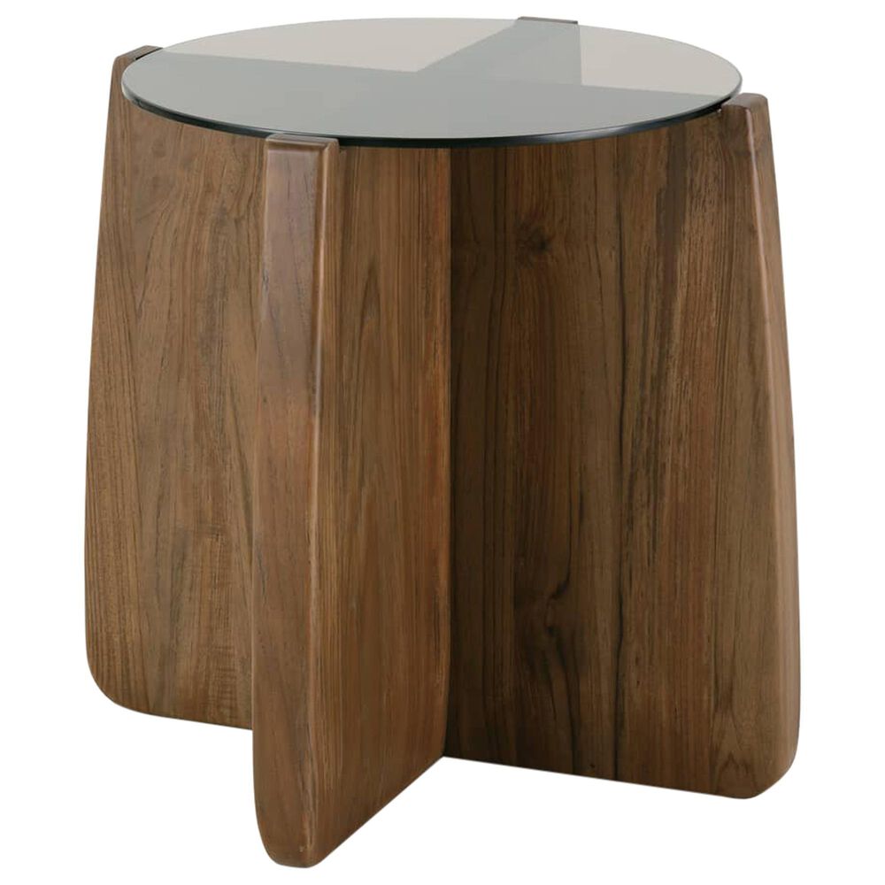 Rowe Furniture Nova Round End Table in Caraway, , large