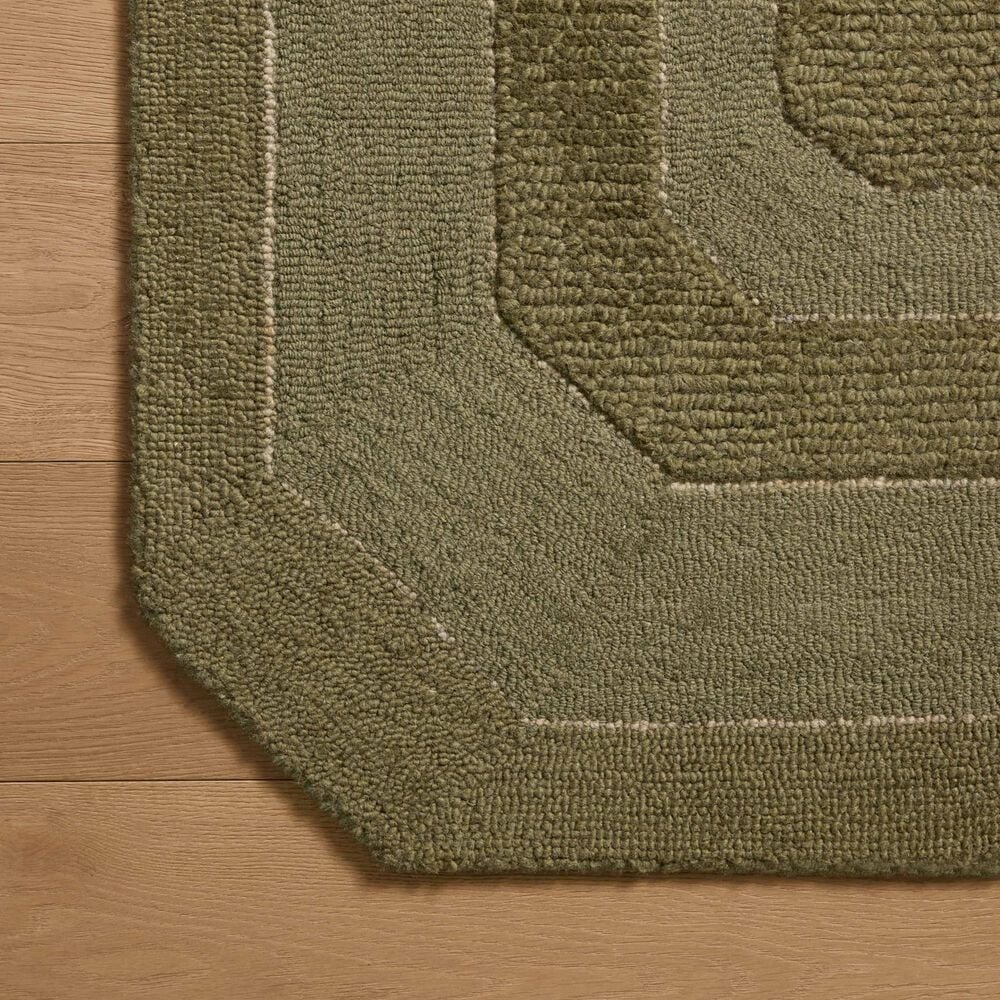 Loloi Clayton Olive 2&#39;6&quot; x 9&#39;9&quot; Runner, , large