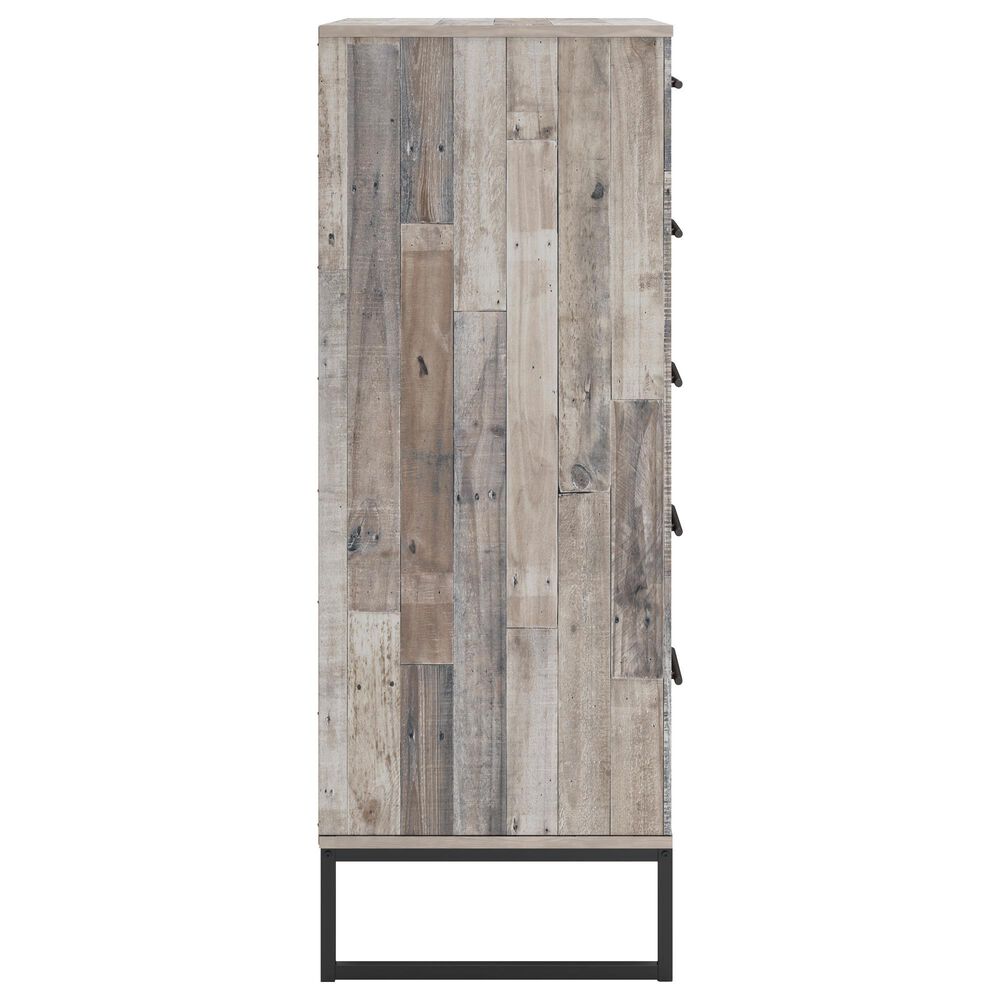 Ashley Neilsville 5-Drawer Chest in Whitewash and Dark Brown, , large