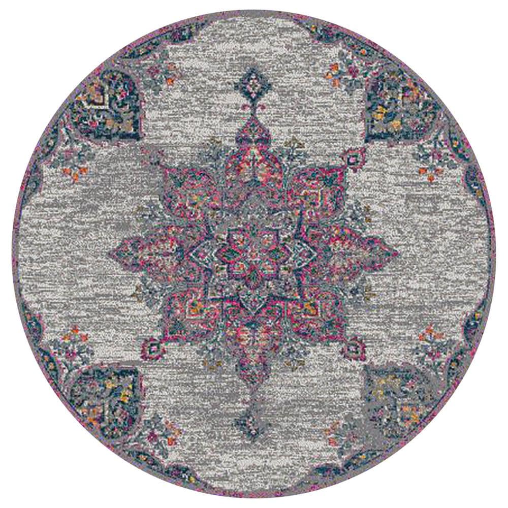 Amer Rugs Montana 7"6" Round Pink Area Rug, , large
