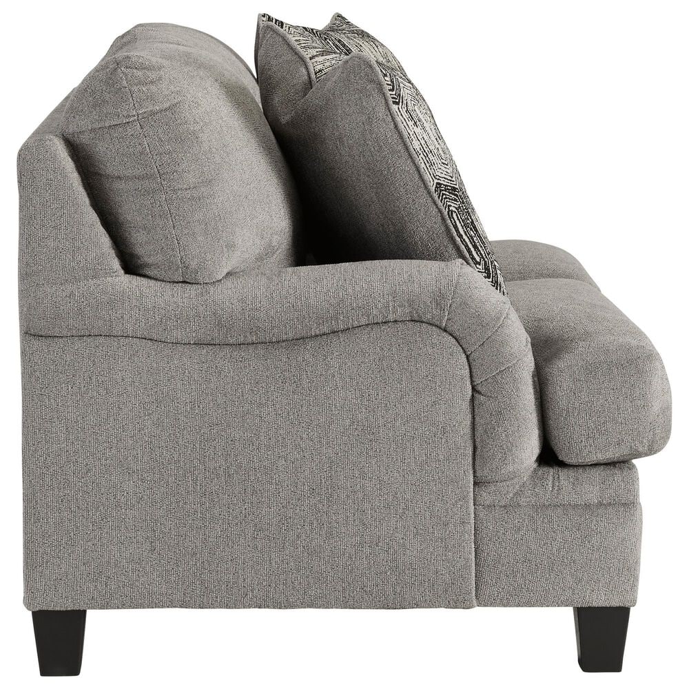 Ashley Davinca Stationary Loveseat in Charcoal, , large