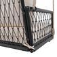 HOMLUX Patio Woven Rope Swing Sofa with Black Steel in Beige, , large