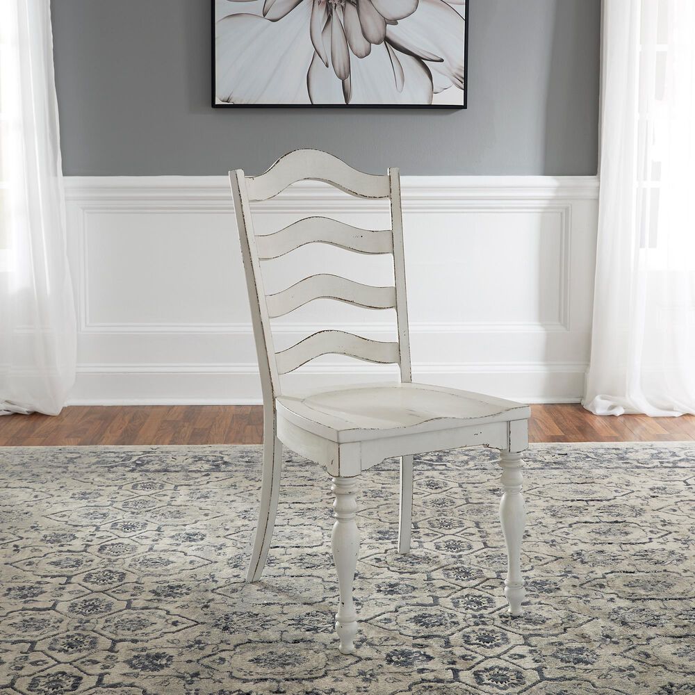 Belle Furnishings Magnolia Manor Side Chair in White &#40;Set of 2&#41;, , large