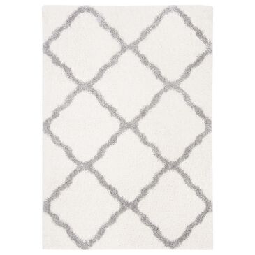 Safavieh Parma Shag PMA521A 3" x 5" Cream and Grey Area Rug, , large