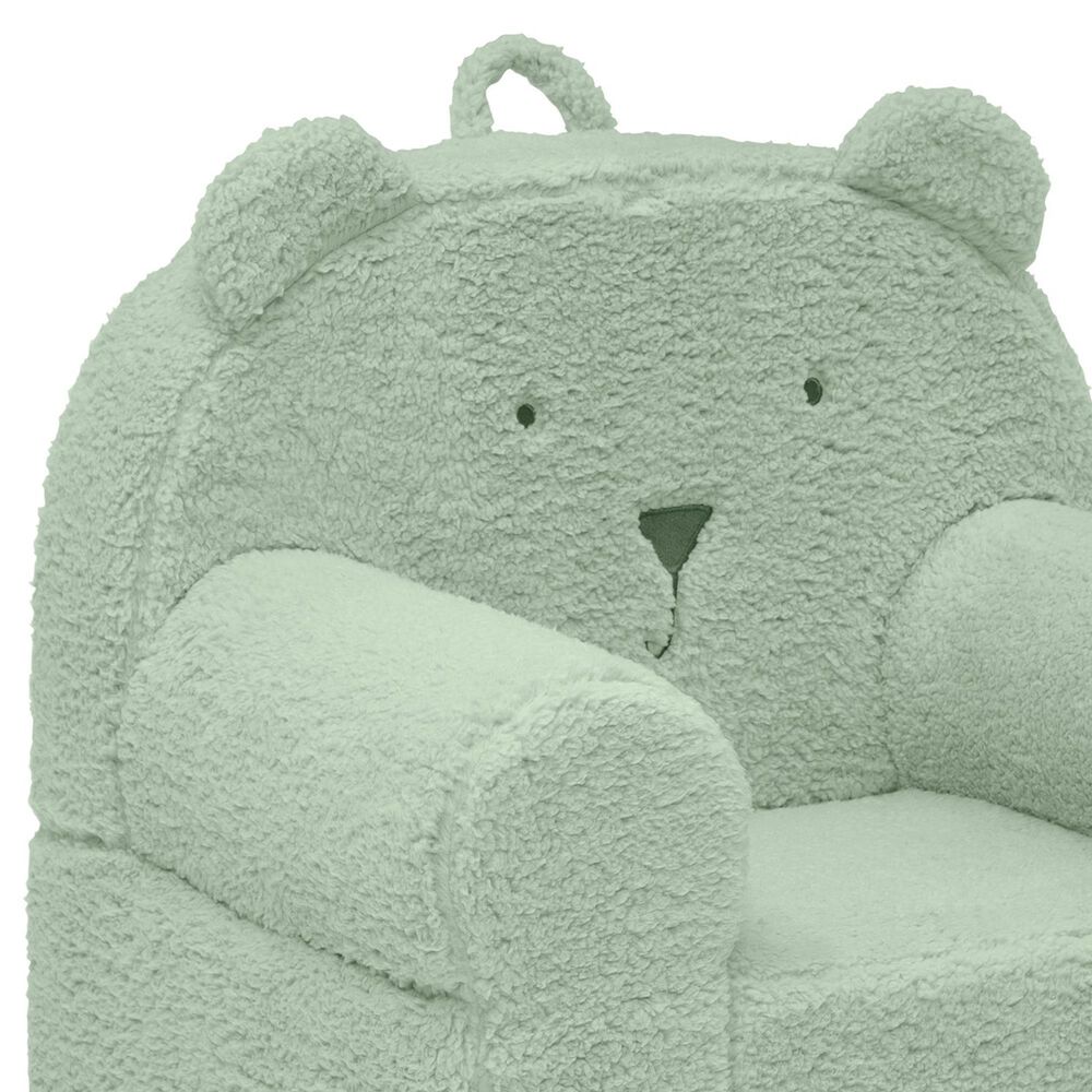 Delta Children Sherpa Bear Chair in Sage, , large