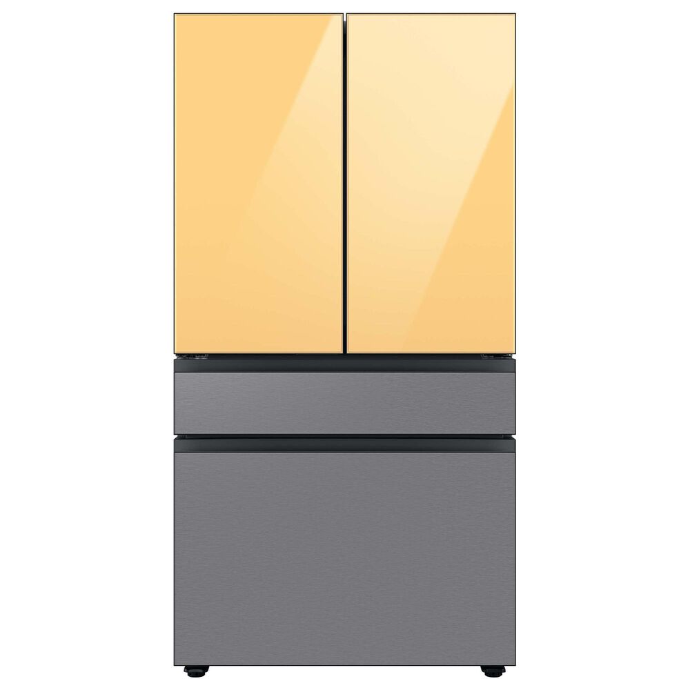 Samsung Bespoke Bespoke 4-Door French Door Refrigerator Bottom Panel in Stainless Steel, , large