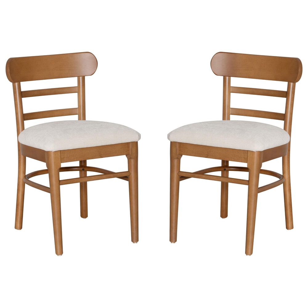 Linon Home Decor Tuttle Side Chair in Brown (Set of 2), , large