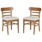 Linon Home Decor Tuttle Side Chair in Brown (Set of 2), , large