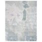 Nourison Silk Shadows 9"9" x 13"9" Blue and Green Area Rug, , large