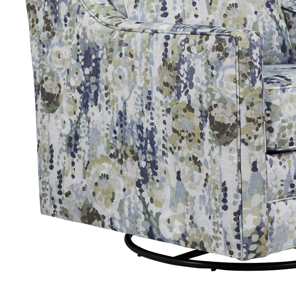 Ashley Dustinford Swivel Glider Accent Chair in Multicolor, , large