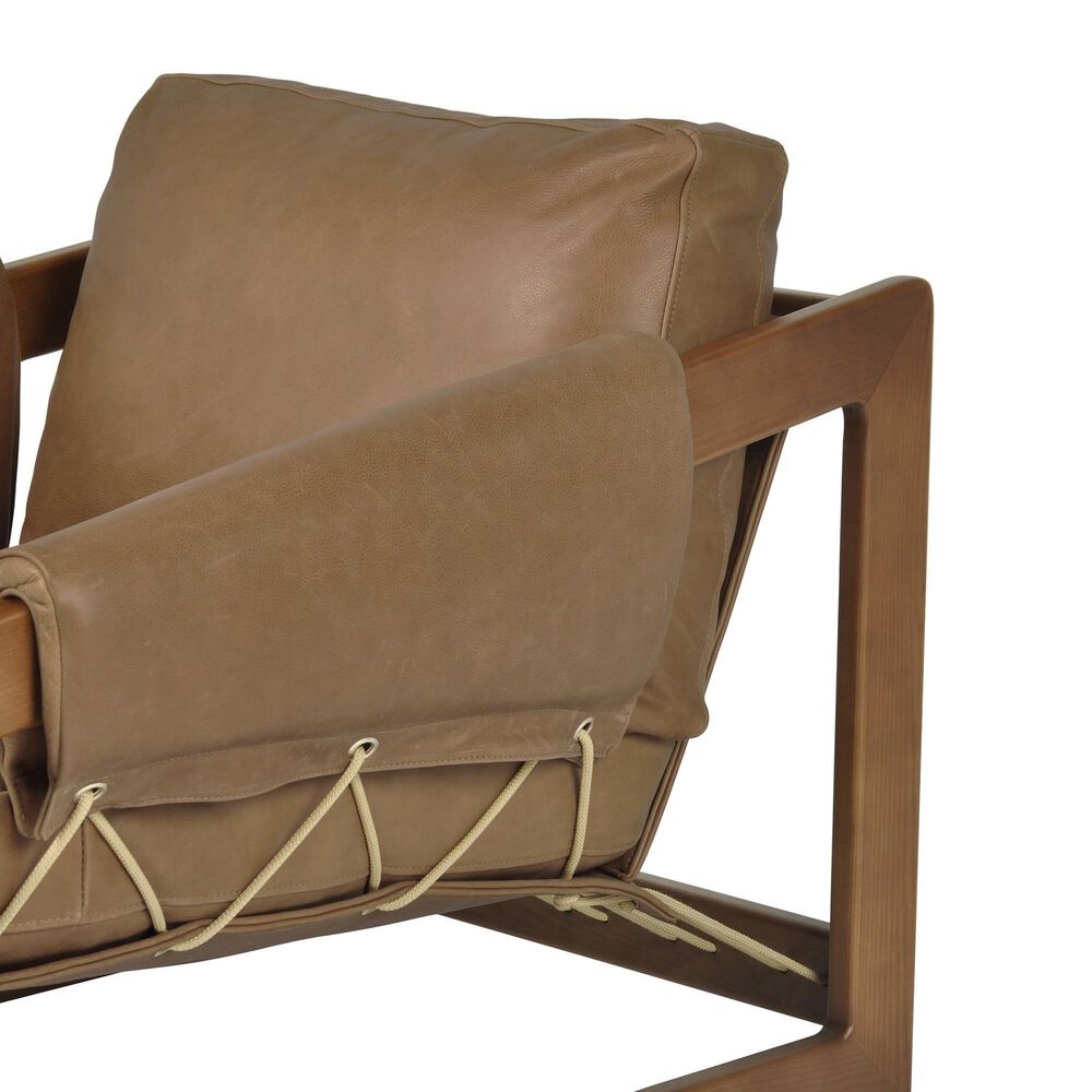 Four Hands Dustin Leather Accent Chair in Palermo Cognac, , large