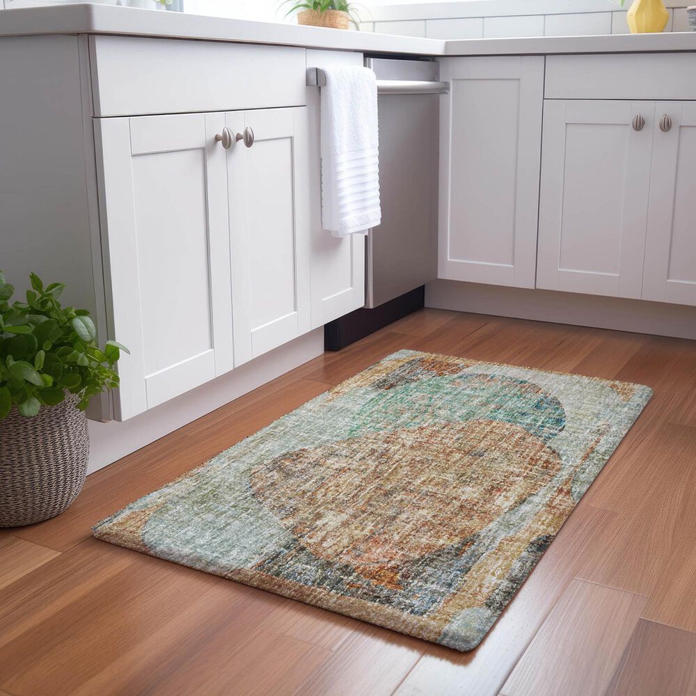 Dalyn Rug Company Boca BO11 Teal 1&#39;8&quot; x 2&#39;6&quot; Area Rug, , large