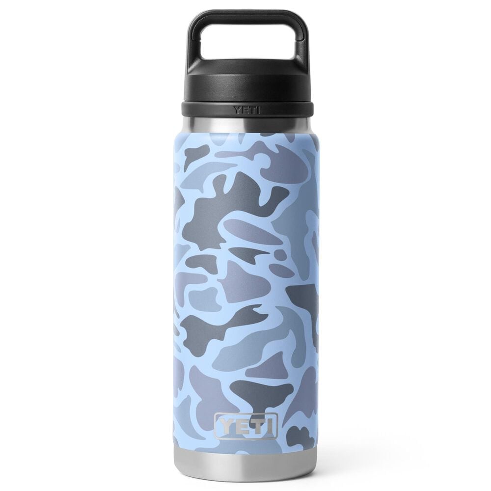 YETI Rambler 26 Oz Water Bottle with Chug Cap in Blue Camo, , large
