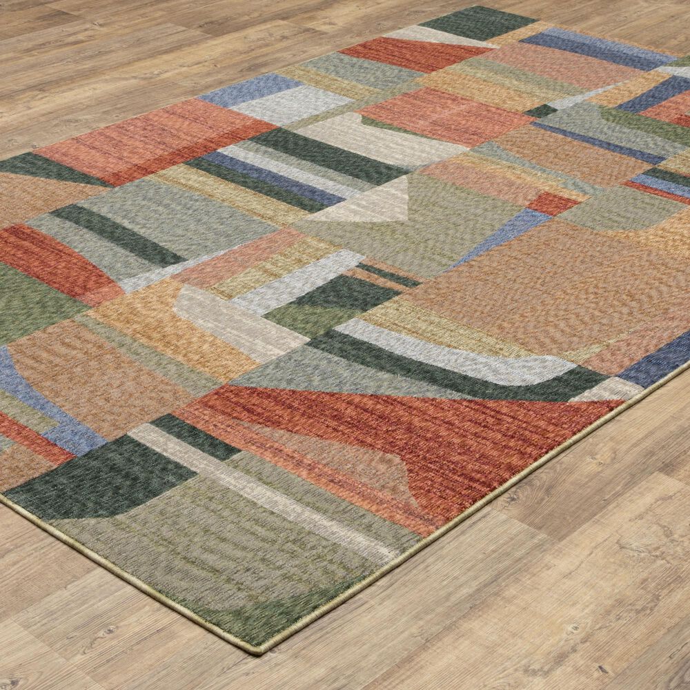Oriental Weavers Tisdell TIS09 Multicolor 3&#39;9&quot; x 5&#39;2&quot; Area Rug, , large